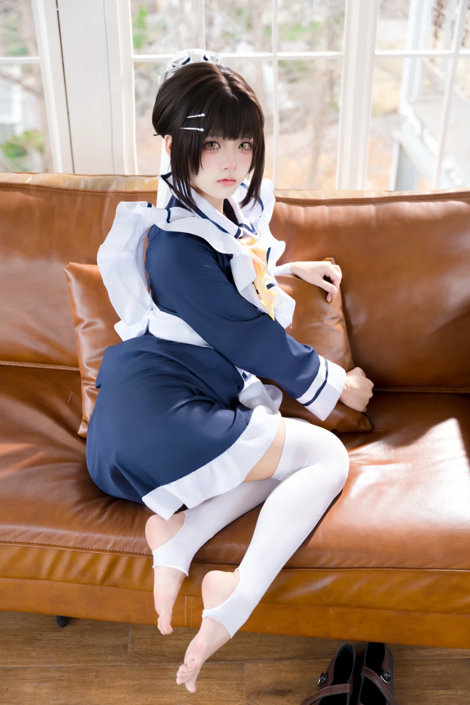 九柒喵 - No.045 枣子姐女仆 [22P-314MB] tg@simisebaisi 【丝足阁】008.webp